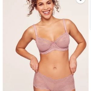 *SOLD* Adore Me Hannalee Unlined Mauve Bra 36DDD